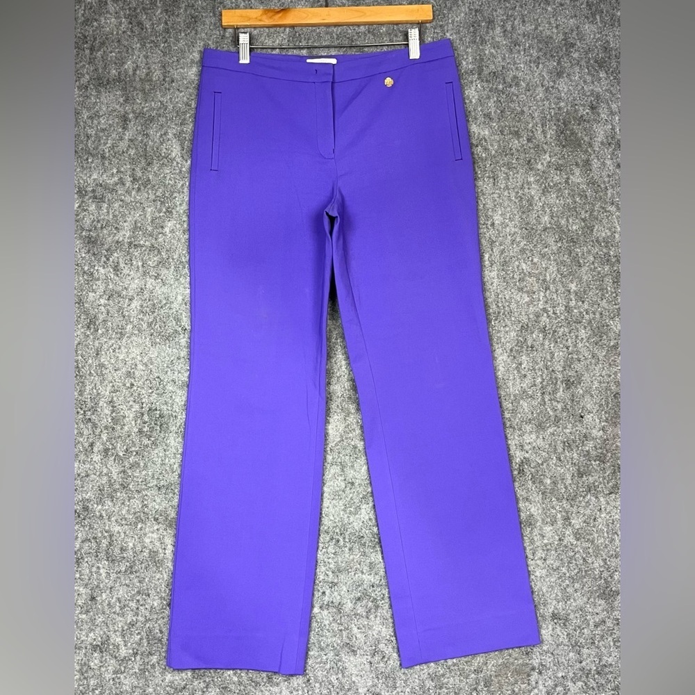 Vintage Gianni Versace Pants Purple High Waist Striaght leg Trousers